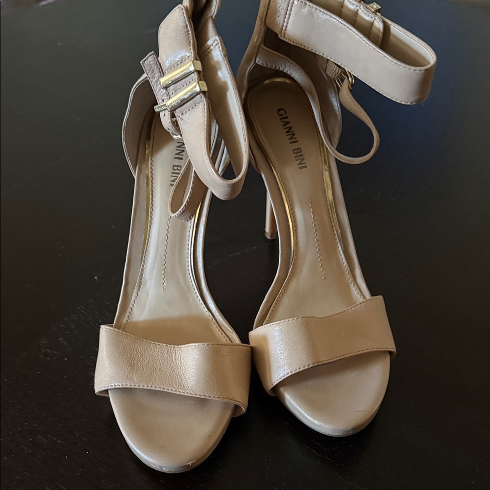 Gianni Bini Beige Strappy Heels